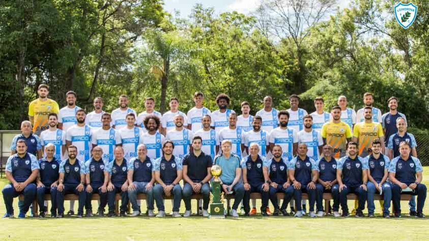 17° - Londrina (38 pontos) - 34 jogos - Chance de título: 0% - Acesso à Série A: 0% - Rebaixamento: 52,5%.