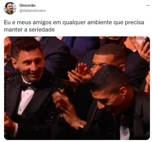 Cerimônia de premiação da Bola de Ouro rendeu memes nas redes sociais.