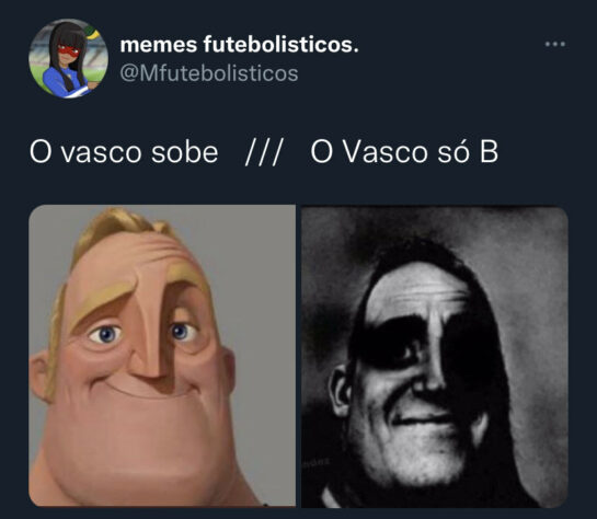 Série B do Brasileirão: torcedores fazem memes com goleada do Botafogo diante do Vasco da Gama, em São Januário.