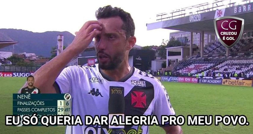 Série B do Brasileirão: torcedores fazem memes com goleada do Botafogo diante do Vasco da Gama, em São Januário.