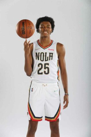 Uniforme do New Orleans Pelicans.