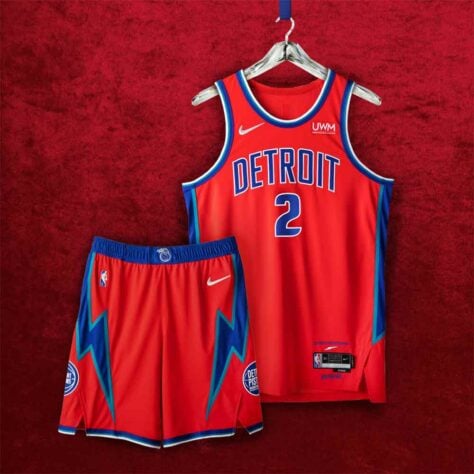 Uniforme do Detroit Pistons.