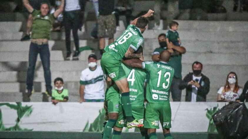 2° - Coritiba (61 pontos) - 34 jogos - Chance de título: 22,6% - Acesso à Série A: 99,07% - Rebaixamento: 0%.