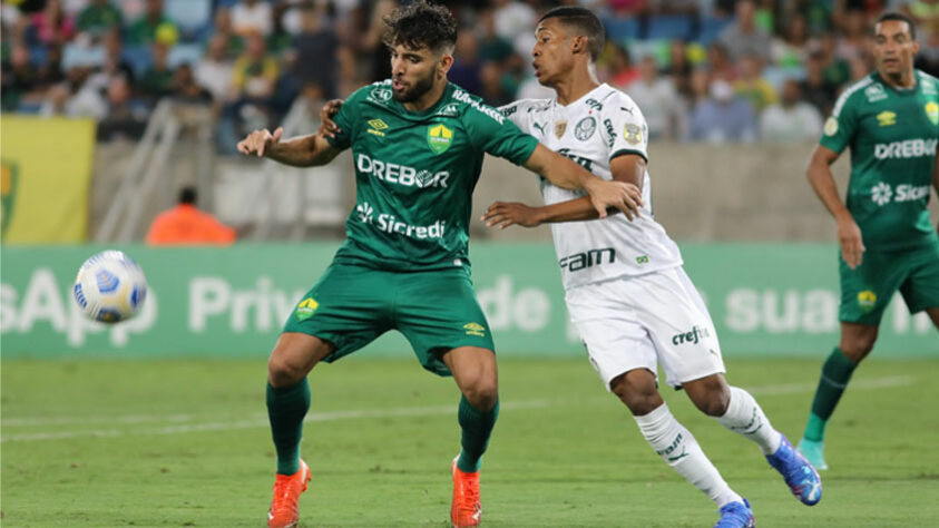 30/11/2021 - Cuiabá 1 x 3 Palmeiras - Arena Pantanal - Brasileirão-2021 - Gols: Gabriel Silva, Giovani e Gabriel Veron