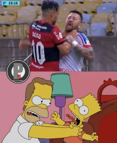 Expulsos no segundo tempo, Diego Ribas e Rossi ganharam memes nas redes sociais.