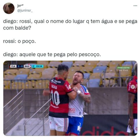 Expulsos no segundo tempo, Diego Ribas e Rossi ganharam memes nas redes sociais.