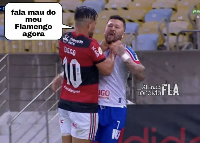 Expulsos no segundo tempo, Diego Ribas e Rossi ganharam memes nas redes sociais.