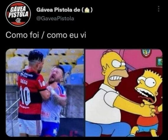 Expulsos no segundo tempo, Diego Ribas e Rossi ganharam memes nas redes sociais.
