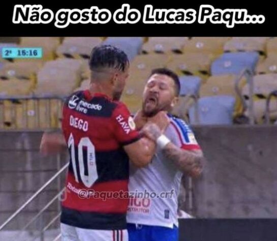 Expulsos no segundo tempo, Diego Ribas e Rossi ganharam memes nas redes sociais.