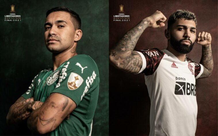 Os elencos de Palmeiras e Flamengo posaram para um ensaio especial da Conmebol visando a final da Copa Libertadores, que será no dia 27 de novembro, em Montevidéu (URU). Uma equipe da Conmebol esteve nos CTs de ambos os clubes para a realização do material. As fotos divulgadas pela Conmebol trazem grandes nomes de ambos os times. Veja as imagens nesta galeria!