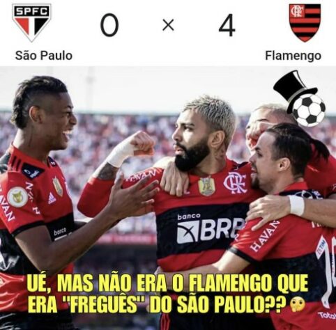 Rubro-negros zoam São Paulo após goleada do Flamengo; veja os