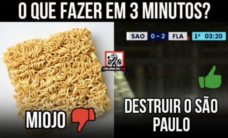 Brasileirão: os melhores memes da goleada do Flamengo sobre o São Paulo