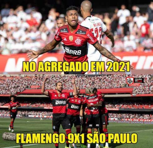 Rubro-negros zoam São Paulo após goleada do Flamengo; veja os