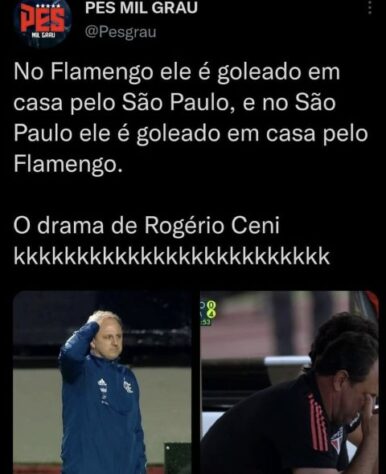 Atropelo do Flamengo em cima do São Paulo de Ceni rende memes na