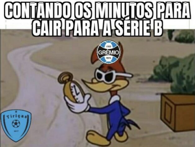 Brasileirão: próximo de rebaixamento para Série B, Grêmio sofre com os memes na web.