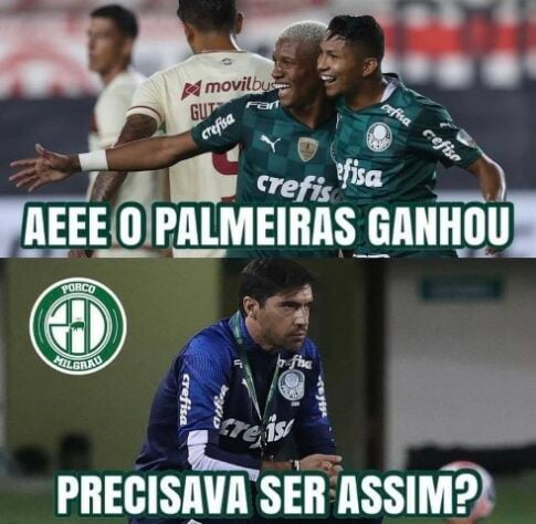 1ª rodada (21/04/2021) - Universitario 2 x 3 Palmeiras (gols de Raphael Veiga, Danilo e Renan)