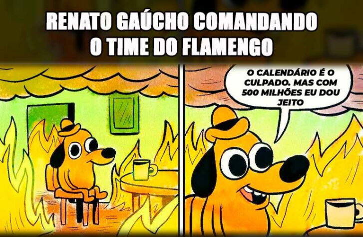 Demissão de Renato Gaúcho do Flamengo rende memes nas redes sociais.