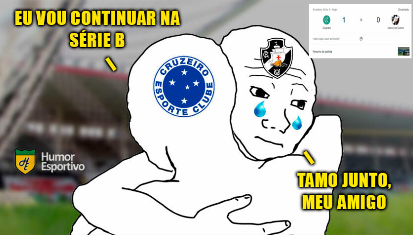 Não vai subir ninguém? Vasco sofre com zoeiras após derrota na Série B e sonho do acesso ficar distante.