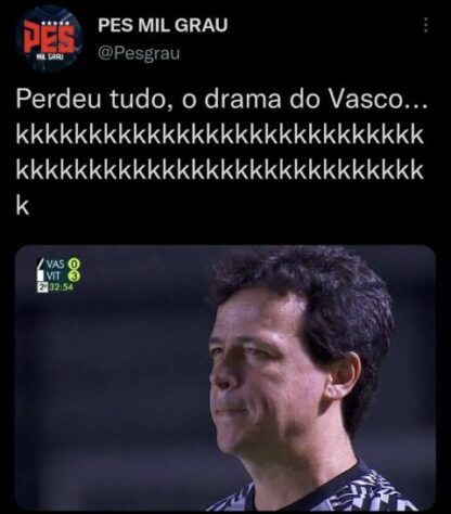 Derrotado por 3 a 0 pelo Vitória e sem chances de disputar a Série A em 2022, Vasco vira alvo de memes.