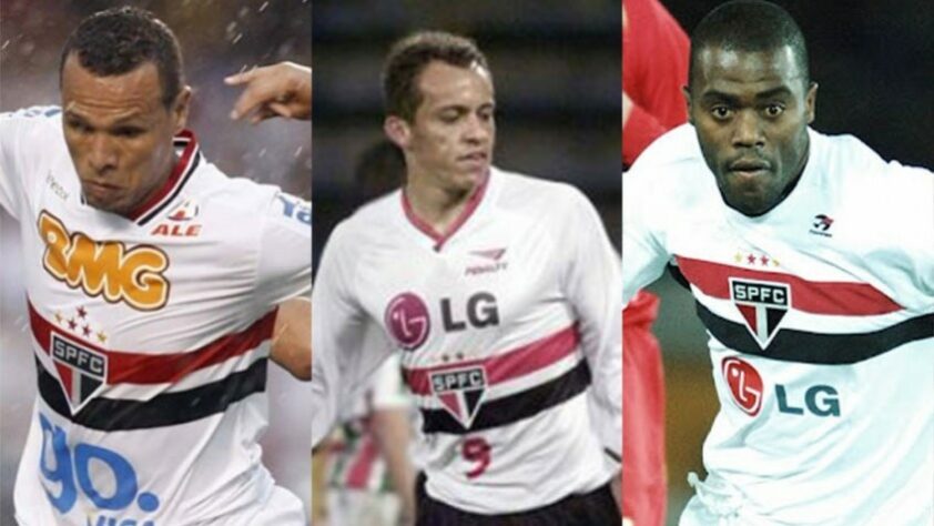 Nessa segunda-feira (08), o atacante Luis Fabiano completa 41 anos de idade. Ele é o maior artilheiro do São Paulo no século 21. Veja os dez maiores goleadores do Tricolor nesse período na galeria. 