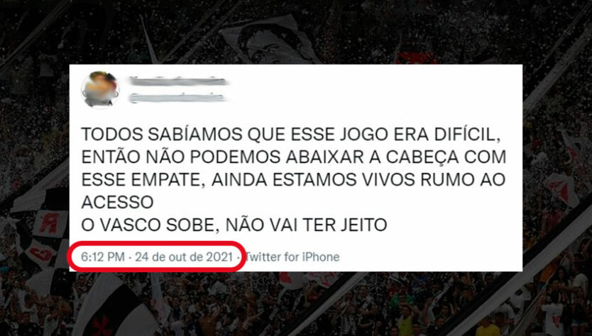 Dia de recordar: torcedores do Vasco tinham grande expectativa pelo acesso à Série A.