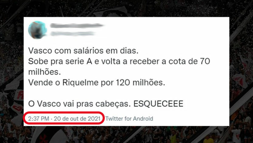 Dia de recordar: torcedores do Vasco tinham grande expectativa pelo acesso à Série A.