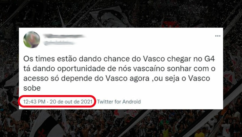 Dia de recordar: torcedores do Vasco tinham grande expectativa pelo acesso à Série A.