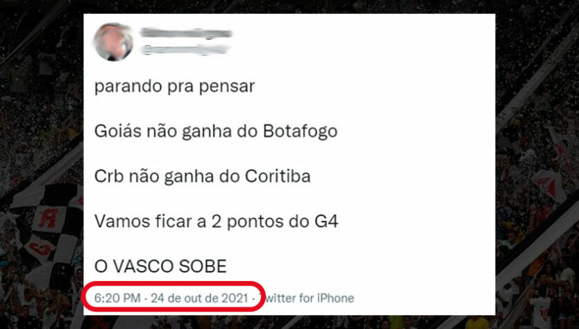 Dia de recordar: torcedores do Vasco tinham grande expectativa pelo acesso à Série A.