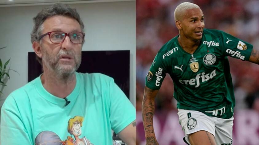 Neto x Deyverson: O apresentador começou a edição da última segunda-feira de 'Os Donos da Bola', da Band, mais 'pistola' do que nunca. Neto mandou um recado desaforado para Deyverson, do Palmeiras. O atacante teria mostrado o dedo do meio para Neto durante uma chamada de vídeo do apresentador com o goleiro Jaílson: "Da próxima vez que você vier aqui na Band, você vem aqui apontar para mim pessoalmente. Eu quebro seu dedo! Isso pra não falar que você vai apanhar de mim quando eu te encontrar".