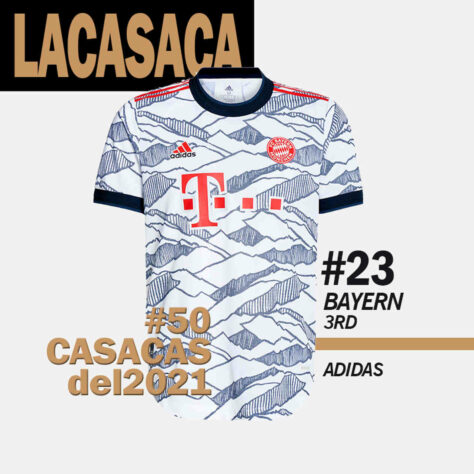 23º lugar: camisa 3 do Bayern de Munique-ALE