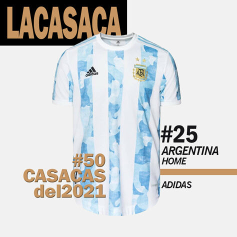 25º lugar: camisa 1 da seleção da Argentina