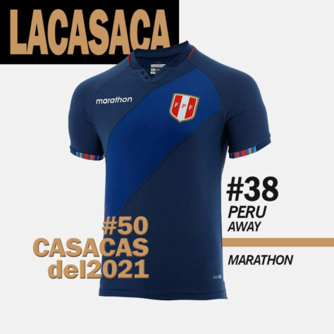 38º lugar: camisa 2 da seleção do Peru
