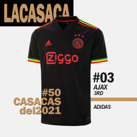 3º lugar: camisa 3 do Ajax-HOL / em homenagem a Bob Marley