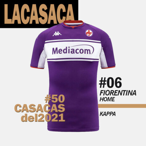 6º lugar: camisa 1 da Fiorentina-ITA