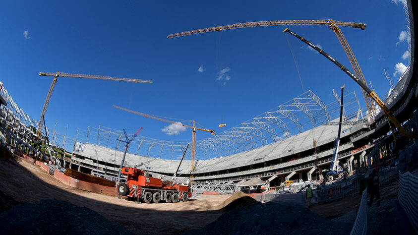 O LANCE! visitou com exclusividade as obras da Arena MRV, a nova casa do Atlético-MG. Veja as imagens a seguir.