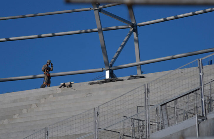 A construção teve início em abril de 2020.