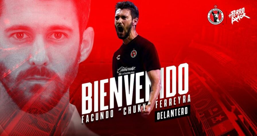 FECHADO - O Tijuana anunciou a chegada do atacante Facundo Ferreyra para compor o elenco na próxima temporada.