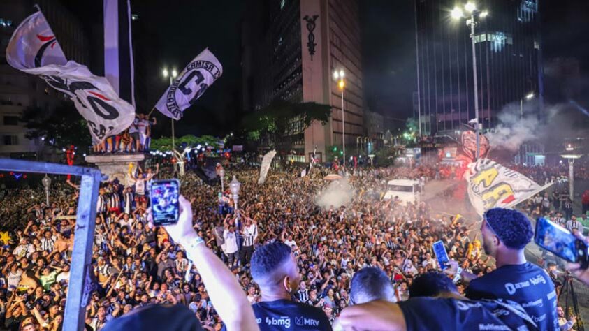 GALERIA: A festa do título do Atlético-MG em Belo Horizonte