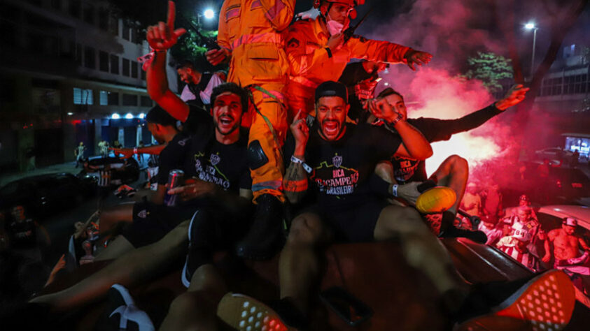 GALERIA: A festa do título do Atlético-MG em Belo Horizonte