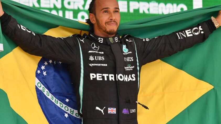 1º lugar: Lewis Hamilton - 191 pódios.