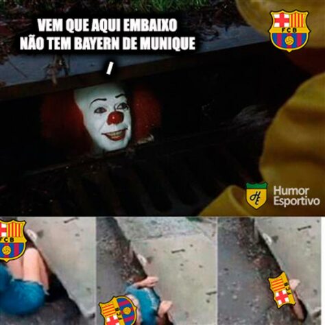 Torcedores fazem memes com derrota do Barcelona para o Bayern de Munique e eliminação precoce na Champions League.