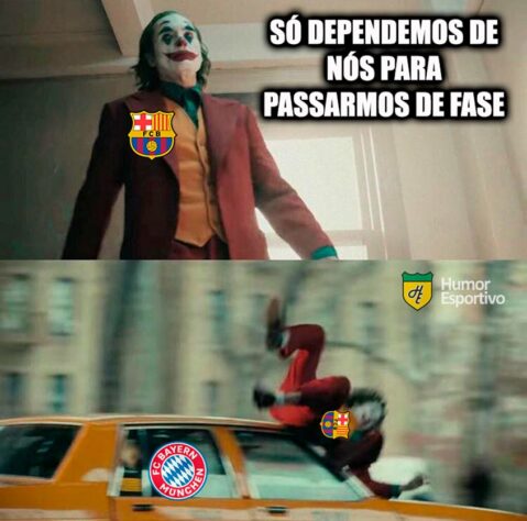 Torcedores fazem memes com derrota do Barcelona para o Bayern de Munique e eliminação precoce na Champions League.