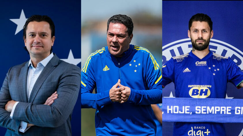 No ano em que completou 100 anos de existência, o Cruzeiro falhou duas vezes em conseguir o acesso para a Série A do Brasileirão e muitas trocas de técnico, mas terminou o ano com a criação da SAF e um ídolo comprando as ações majoritárias da Raposa. Veja em 12 fotos como foi o 2021 do Cruzeiro.