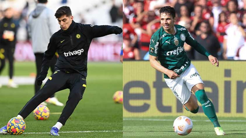 Meia: KAI HAVERTZ - 70 milhões de euros (R$ 420 milhões) x RAPHAEL VEIGA - 10 milhões de euros (R$ 60 milhões). 