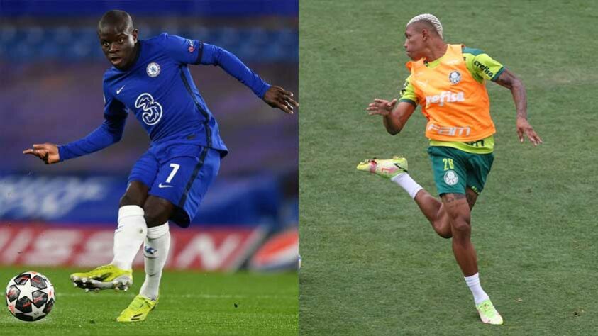 Volante: KANTÉ - 50 milhões de euros (R$ 300 milhões) x DANILO - 18 milhões de euros (R$ 108 milhões). 