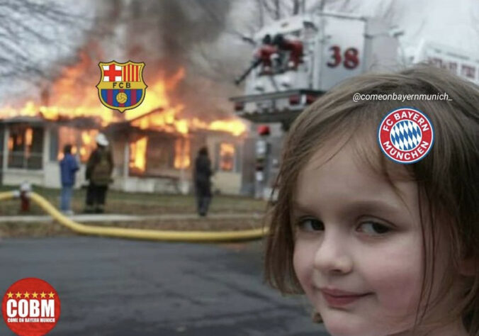 Torcedores fazem memes com derrota do Barcelona para o Bayern de Munique e eliminação precoce na Champions League.