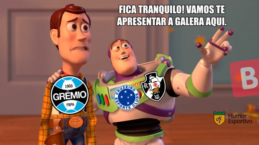 Queda no Brasileirão: rebaixado para Série B, Grêmio é alvo de memes dos rivais.