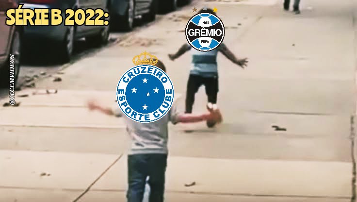 Queda no Brasileirão: rebaixado para Série B, Grêmio é alvo de memes dos rivais.