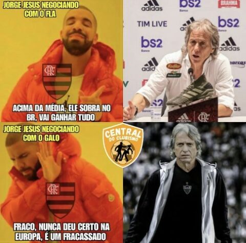 Memes: web repercute demissão de Jorge Jesus do Benfica, saída de Cuca do Atlético-MG e acerto de Paulo Sousa com o Flamengo.