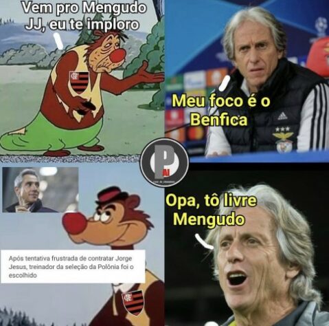 Memes: web repercute demissão de Jorge Jesus do Benfica, saída de Cuca do Atlético-MG e acerto de Paulo Sousa com o Flamengo.